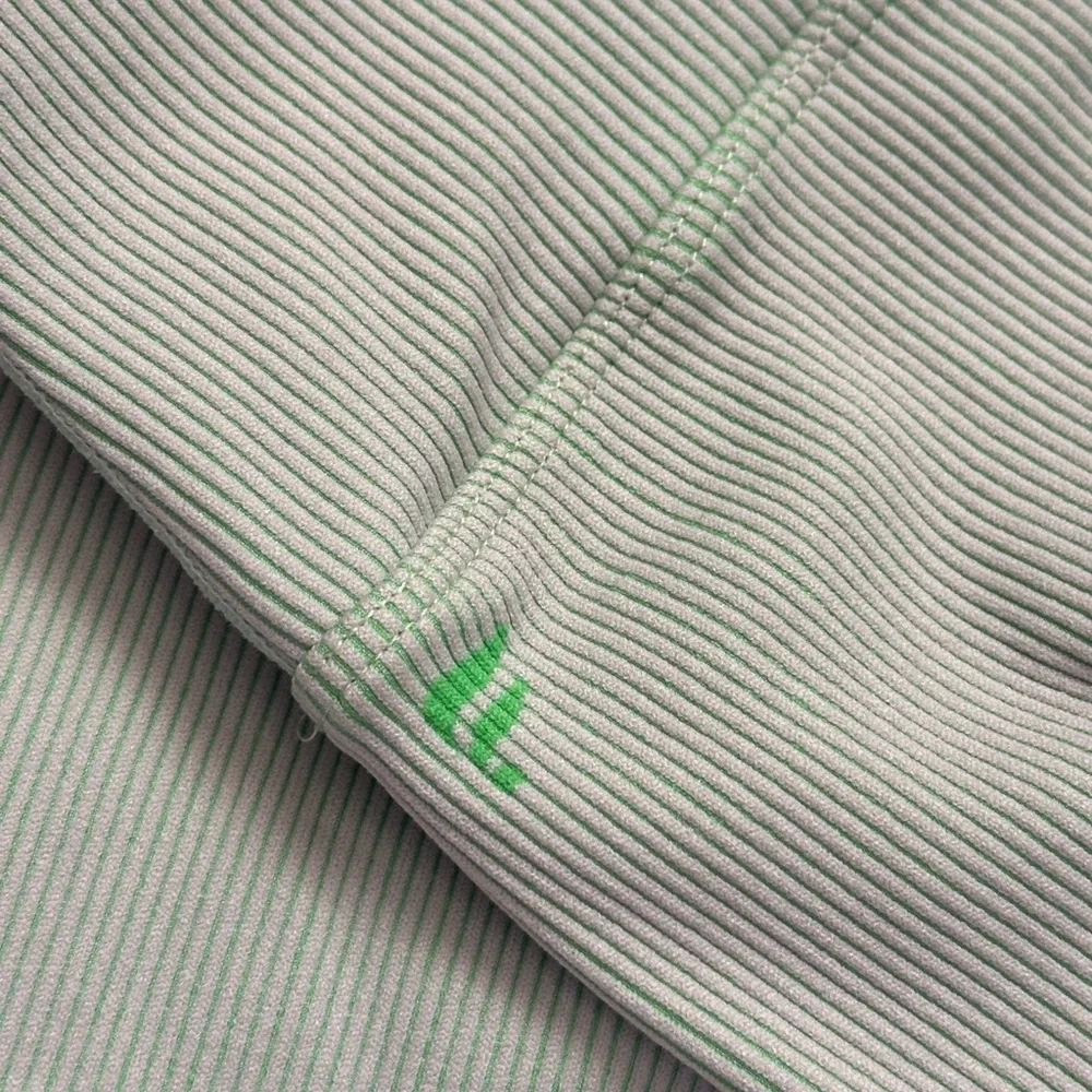Fabletics Ribbed Green Leggings - Picture 2 of 3